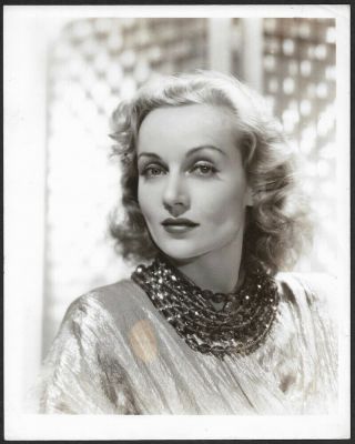 Tragic Carole Lombard Striking Beauty Art Deco Vintage 1930s Glamour Photograph