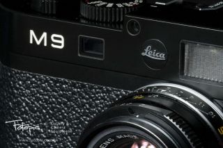 Leica Black Logo For Leica M6 / M7 / M8 / M9 / M10,  Diameter: 10mm