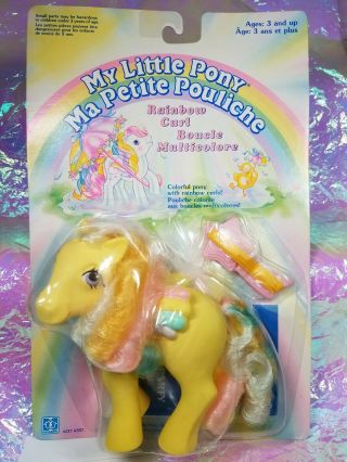 Mlp Vintage G1 My Little Pony Rainbow Curl Pegasus Ringlet Moc Nrfp Rare