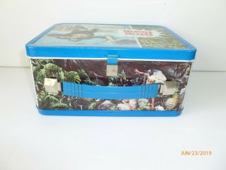 1977 Vintage KING KONG Metal LUNCH BOX and THERMOS 4