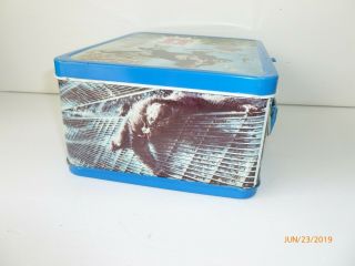 1977 Vintage KING KONG Metal LUNCH BOX and THERMOS 7