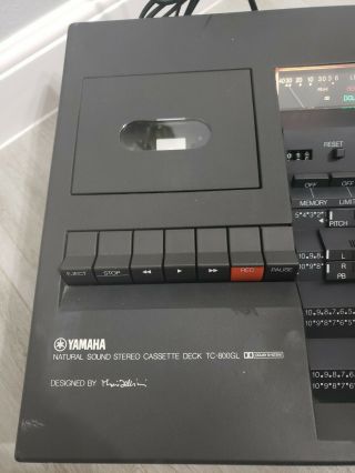 Vintage 70s Yamaha TC - 800GL Table Top Cassette Deck,  Rare Mario Bellini Design. 4