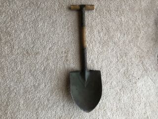 Vintage Us Army Usmc M - 1910 T - Handle Shovel Wwii Wwi " E " Or Entrenching Tool