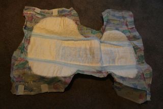 Classy Comfort Adult Baby Disposable Diaper Brief Vintage Rare - Medium 6