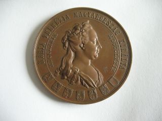 Vintage Maria Theresa Large Medallion/coin 1779 - 1879 - Hungarian - Romanian ??