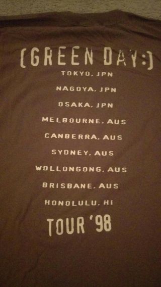 Vintage 1997 / 1998 Green Day Nimrod International Tour Longsleeve Shirt X - Large 3