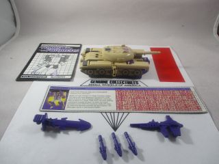 " Vintage " Transformers Blitz Wing Triple Changer 100 Complete C9 G1 1985