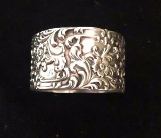 Art Nouveau Serling Silver Napkin Ring Frank Whiting 1899