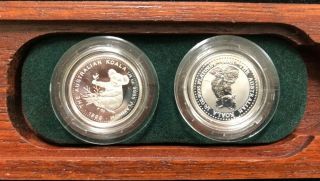 1999 Australian Koala Platinum Twin Set - Rare