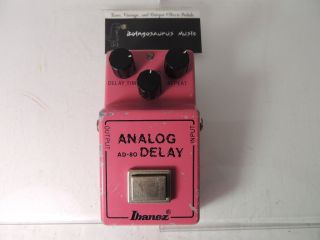 Vintage Ibanez Ad - 80 Analog Delay Effects Pedal Mn3005 Bbd Ic