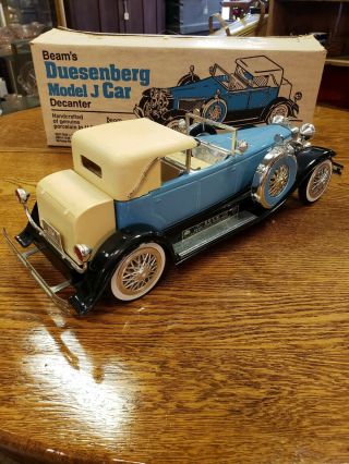 Vintage Jim Beam Porcelain Decanter,  1934 Duesenberg Model J Car 7