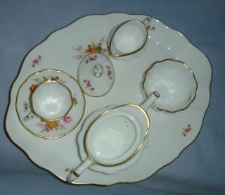 VINTAGE ROYAL CROWN DERBY MINIATURE CABARET SET - DERBY POSIES PATTERN - TEA POT 7