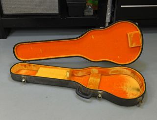 Vintage 1970 - 1972 Gibson Les Paul Custom Guitar Black Tolex Hard Case 4