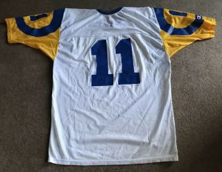 Men’s Vintage NFL Los Angeles Rams Jim Everett 11 Champion Jersey Size 48 XL 2
