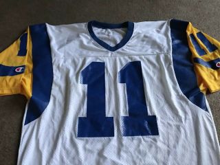 Men’s Vintage NFL Los Angeles Rams Jim Everett 11 Champion Jersey Size 48 XL 6