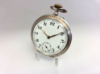 Alpina Vintage Silver Pocket Watch