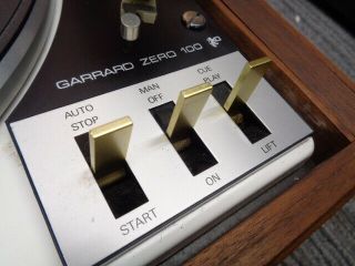 ESTATE VINTAGE GARRARD ZERO 100 TURNTABLE NICEST PICKERING CART YOU TUBE 4