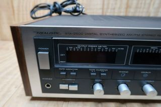 Vintage Realistic STA - 2600 Digital Synthesized AM/FM Stereo Receiver 4