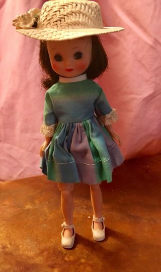 Vintage 1950s 8 " Brown Hair Betsy Mccall Doll With Box