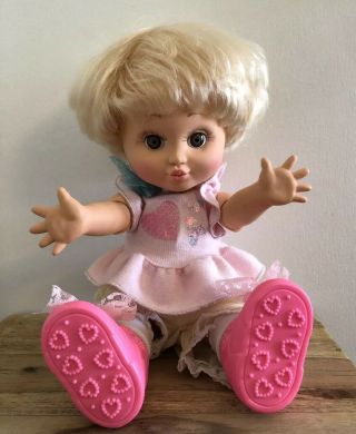 Vintage Galoob Baby Face Doll So Loving Laura Blonde Hair Brown Eyes 1990’s Htf