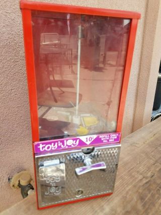 Vintage Toy N Joy 10 Cent Red Vending Machine Becker