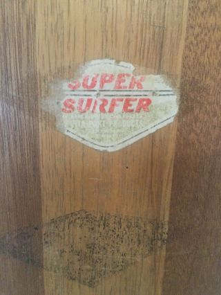 Vintage hobie surfer wooden skateboard sidewalk surfboard 1960s 2