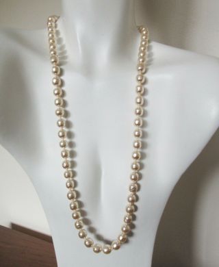 Vintage Miriam Haskell Neiman Marcus Baroque Faux Champagne Pearl Necklace Nwt