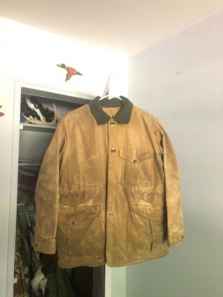Vintage Filson Tin Cloth Hunting Jacket / Coat Size 42