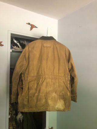 Vintage filson tin cloth hunting jacket / coat size 42 2