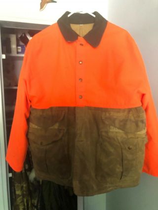 Vintage filson tin cloth hunting jacket / coat size 42 4