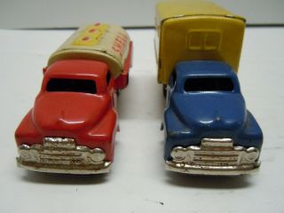 Vintage Japan SSS Tin Friction Gas & Delivery Trucks and Jeep.  A, .  RUNS.  NO RES 3