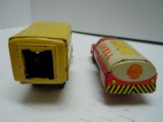 Vintage Japan SSS Tin Friction Gas & Delivery Trucks and Jeep.  A, .  RUNS.  NO RES 4