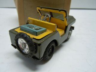 Vintage Japan SSS Tin Friction Gas & Delivery Trucks and Jeep.  A, .  RUNS.  NO RES 8