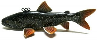 Awesome John Pususta Lake Trout Fish Spearing Decoy Collectible Ice Fishing Lure