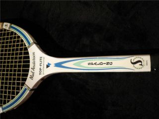 US 1957 CHAMPION HAND SIGNED MAL ANDERSON SPALDING WOOD VINTAGE TENNIS RACQUET 4
