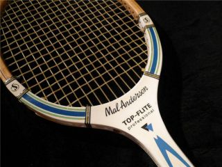 US 1957 CHAMPION HAND SIGNED MAL ANDERSON SPALDING WOOD VINTAGE TENNIS RACQUET 5
