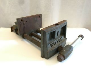 Vtg Wilton Professional Wood Workers 7 " Vise Vice Carpentry Under Bench Usa Made