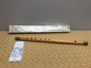 Cooperman Handcrafted Maple Fife With Instructions 16 1/2” Long