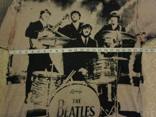 Vintage The Beatles All Over Print TShirt Tee Mens Sz XL Band Distressed 90s 5