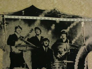 Vintage The Beatles All Over Print TShirt Tee Mens Sz XL Band Distressed 90s 6