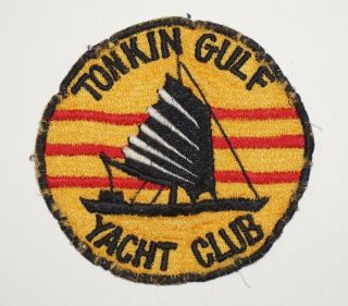 Tonkin Gulf Yacht Club Vietnam Patch Us Navy Deck Jacket P9599