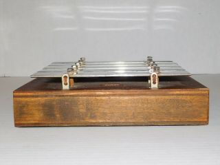 Antique 1919 Deagan 5 Note Plate Dinner Chimes NBC Xylophone Vtg Ship Train Bell 2