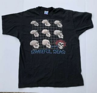 Vintage Grateful Dead T - Shirt Evolution 90s Liquid Blue Band Strange Xl 1993