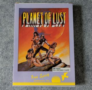 Planet Of Lust Ibm Pc Dos Spirit Software Vintage Computer Adventure Game