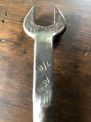 American Bridge 7/8” Spud Wrench AB.  Co “CLEAN” Vtg Iron Worker Tool 6