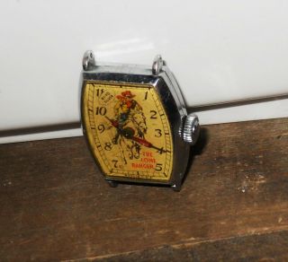 40s Vintage The Lone Ranger Hi - Yo Silver Watch No Band Repair