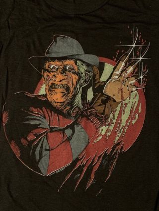 Vtg Nightmare On Elm Street T Shirt Horror Movie Promo Freddy Krueger Evil Dead