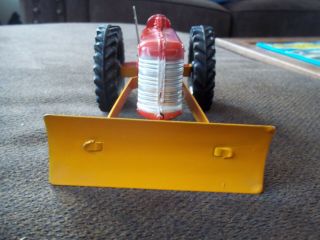 Vintage Old 1960 ' s SLIK Toy Farm Red Tractor with Plow 3