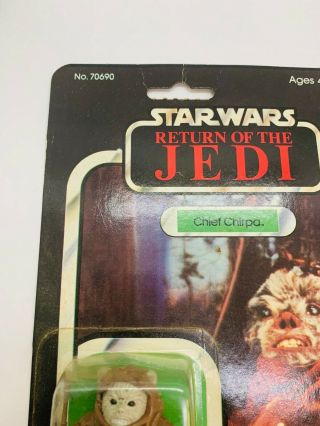 VINTAGE Star Wars,  Return of the Jedi Vintage 65 - back CHIEF CHIRPA 5