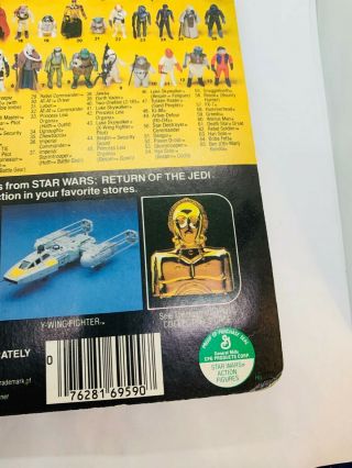 VINTAGE Star Wars,  Return of the Jedi Vintage 65 - back CHIEF CHIRPA 8